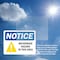 Signmission Microwave Hazard In This Area OSHA Notice Sign, Vinyl Decal, 10in W x 7in L, 2PK OS-2PACK-NS-D-710-L-15956 - alternate 2